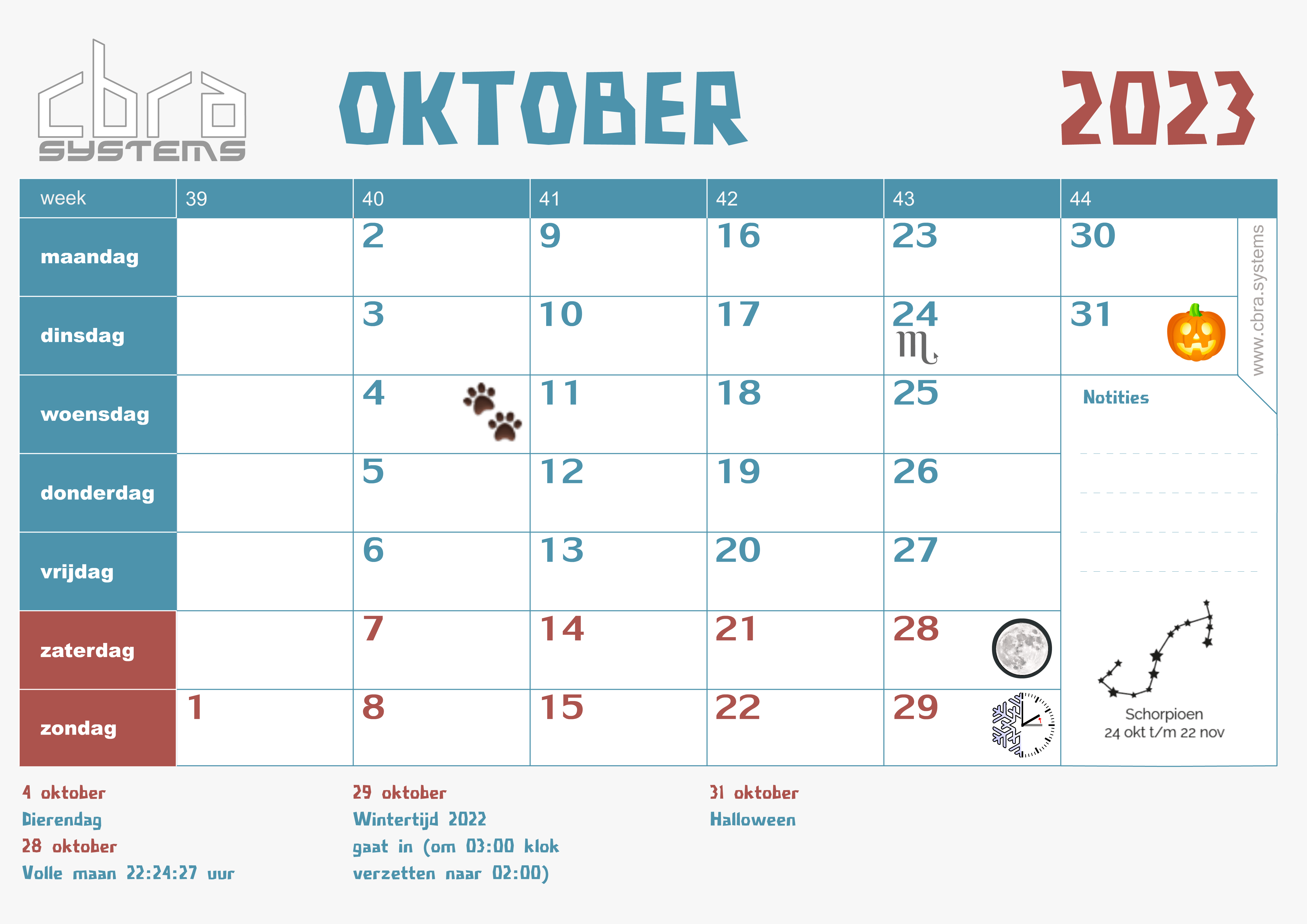 Cbra Systems Oktober 2023